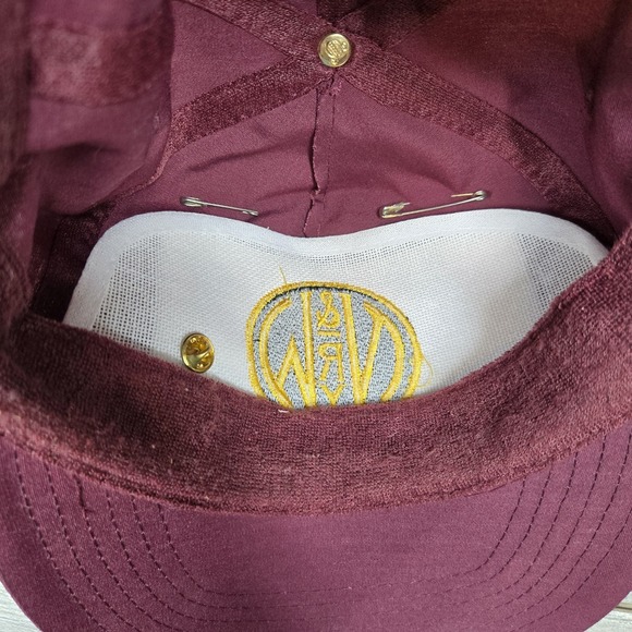 Vintage Norfolk Western Hat Adult Red Otto Strapback‎ Cap With Pins - Picture 14 of 14